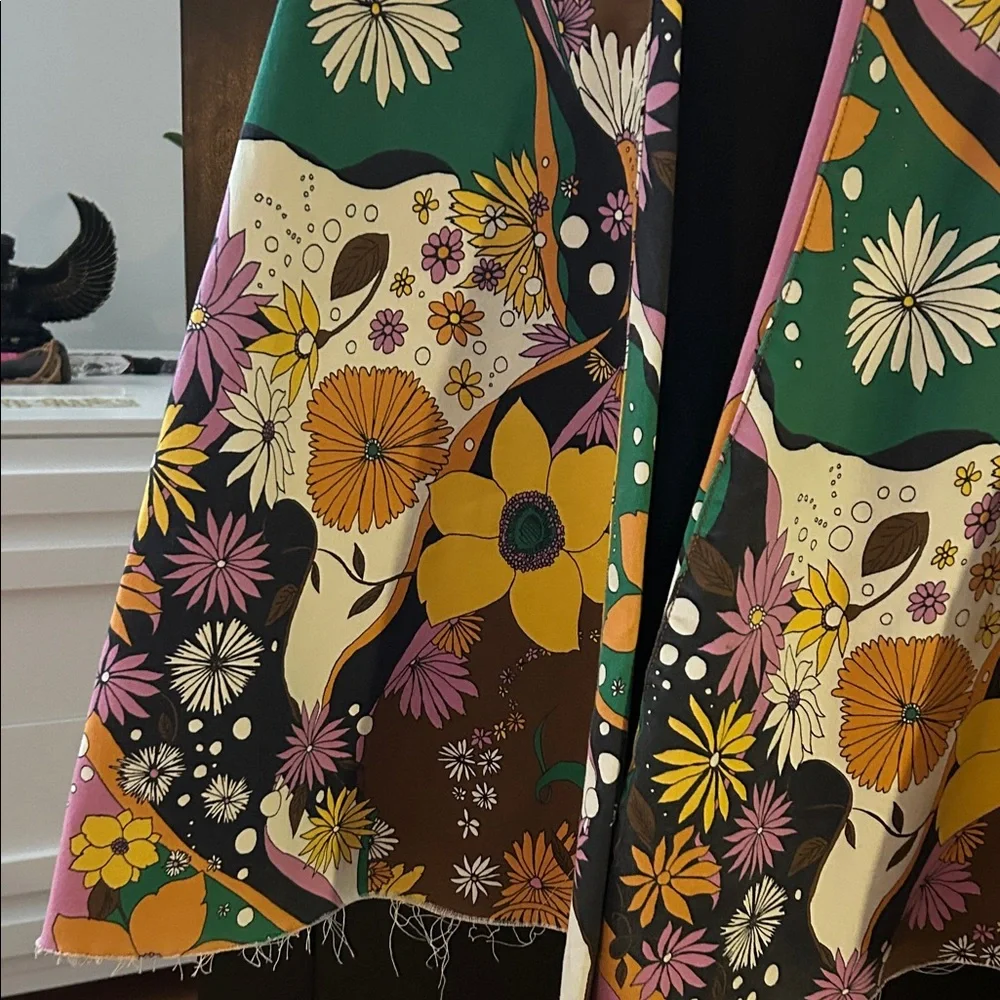 RARE Free People Float On Flair Floral Hippie Bellbottom - Picture 6 of 9